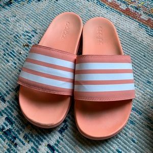 Adidas Adilette Slides /// Coral